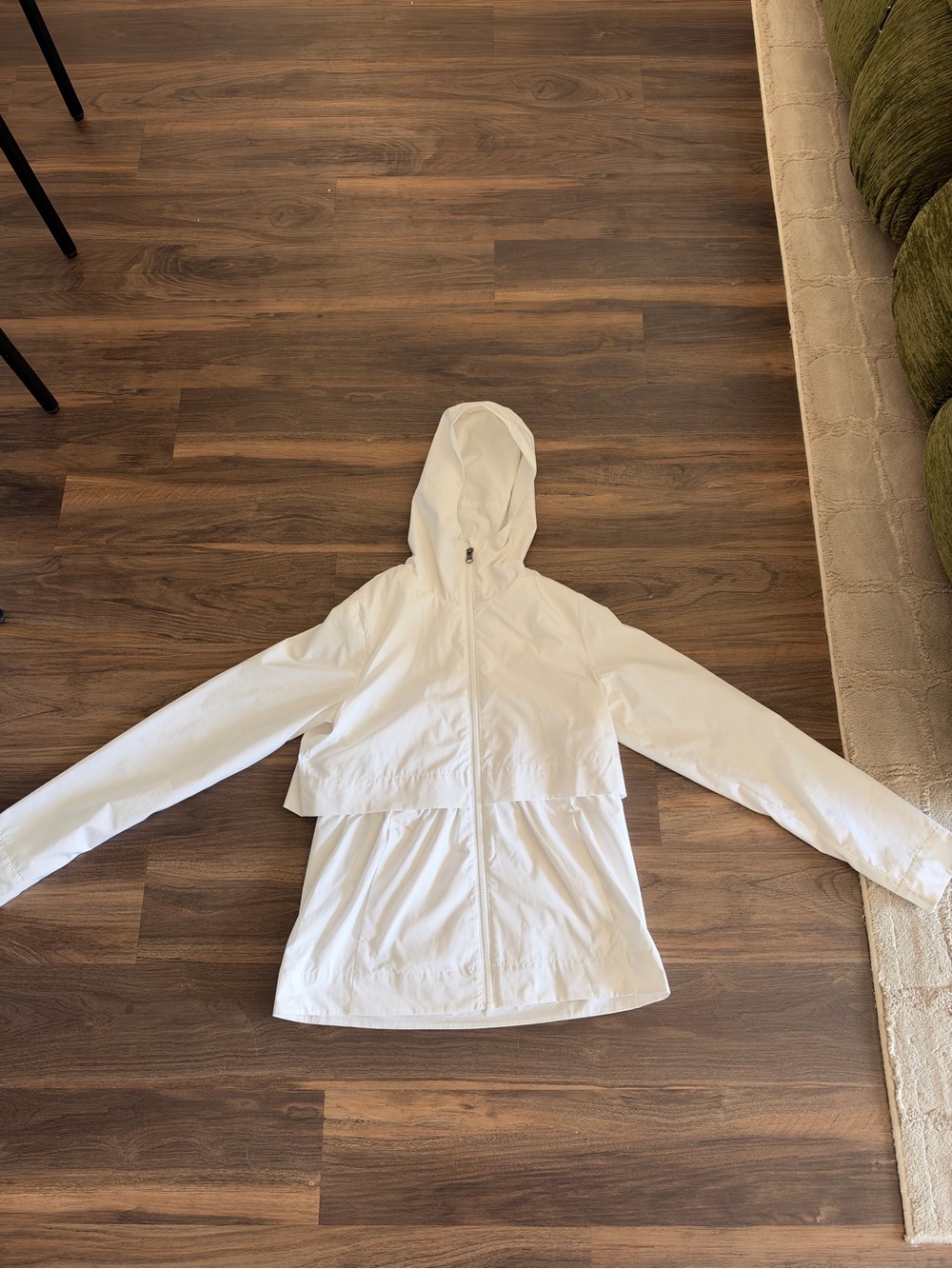 lululemon athletica White Hooded Jacket